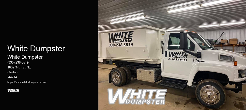 White Dumpster
